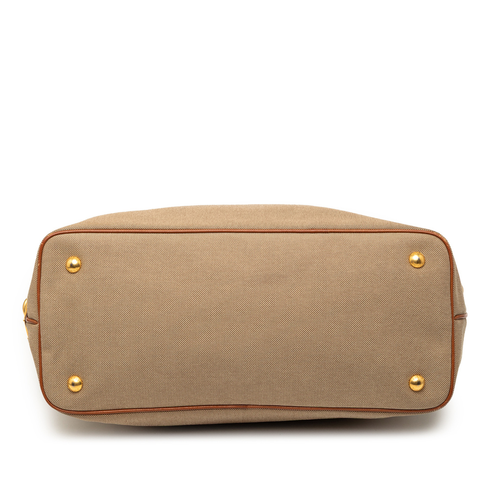 Pre-Loved Prada Canvas Canapa Logo Convertible Tote - Picture 3 of 8